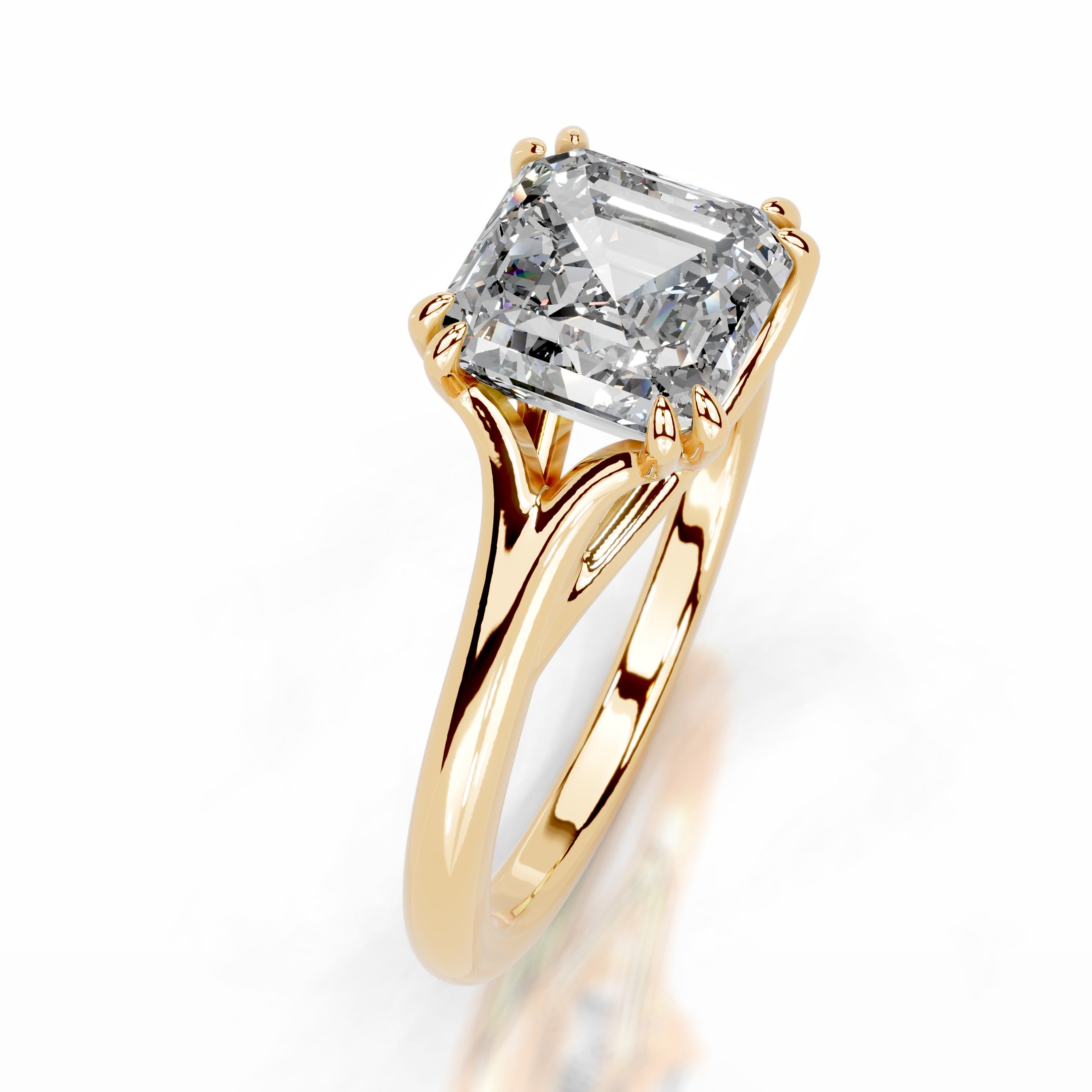 Ellie Lab Grown Diamond Ring - 18K Yellow Gold