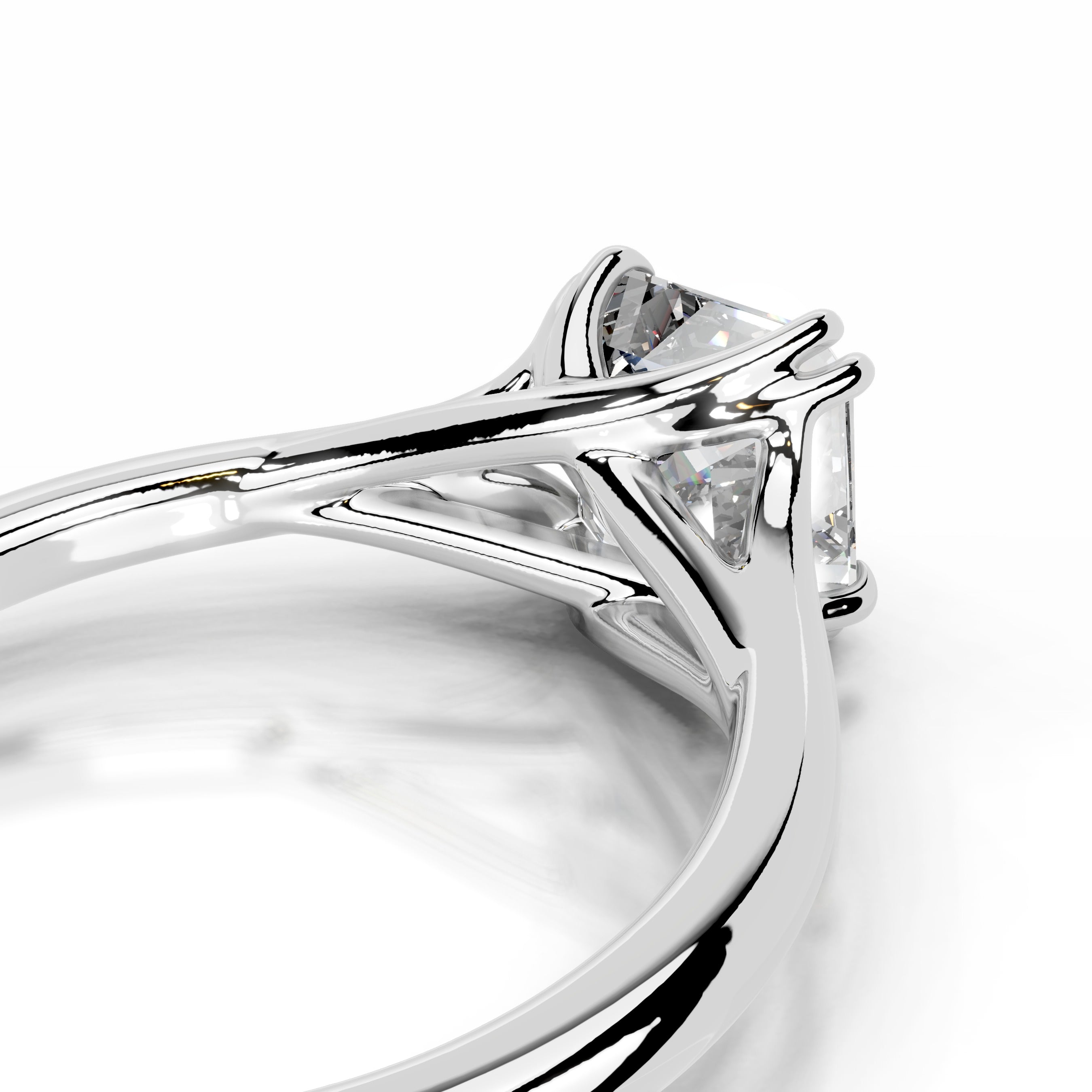 Ellie Lab Grown Diamond Ring - 14K White Gold