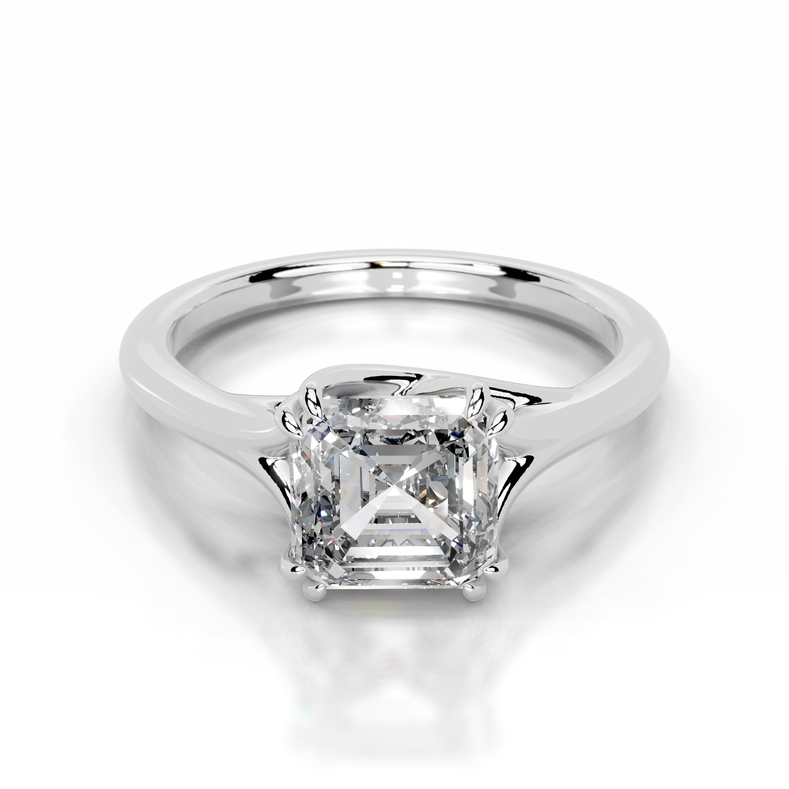 Ellie Lab Grown Diamond Ring - 14K White Gold