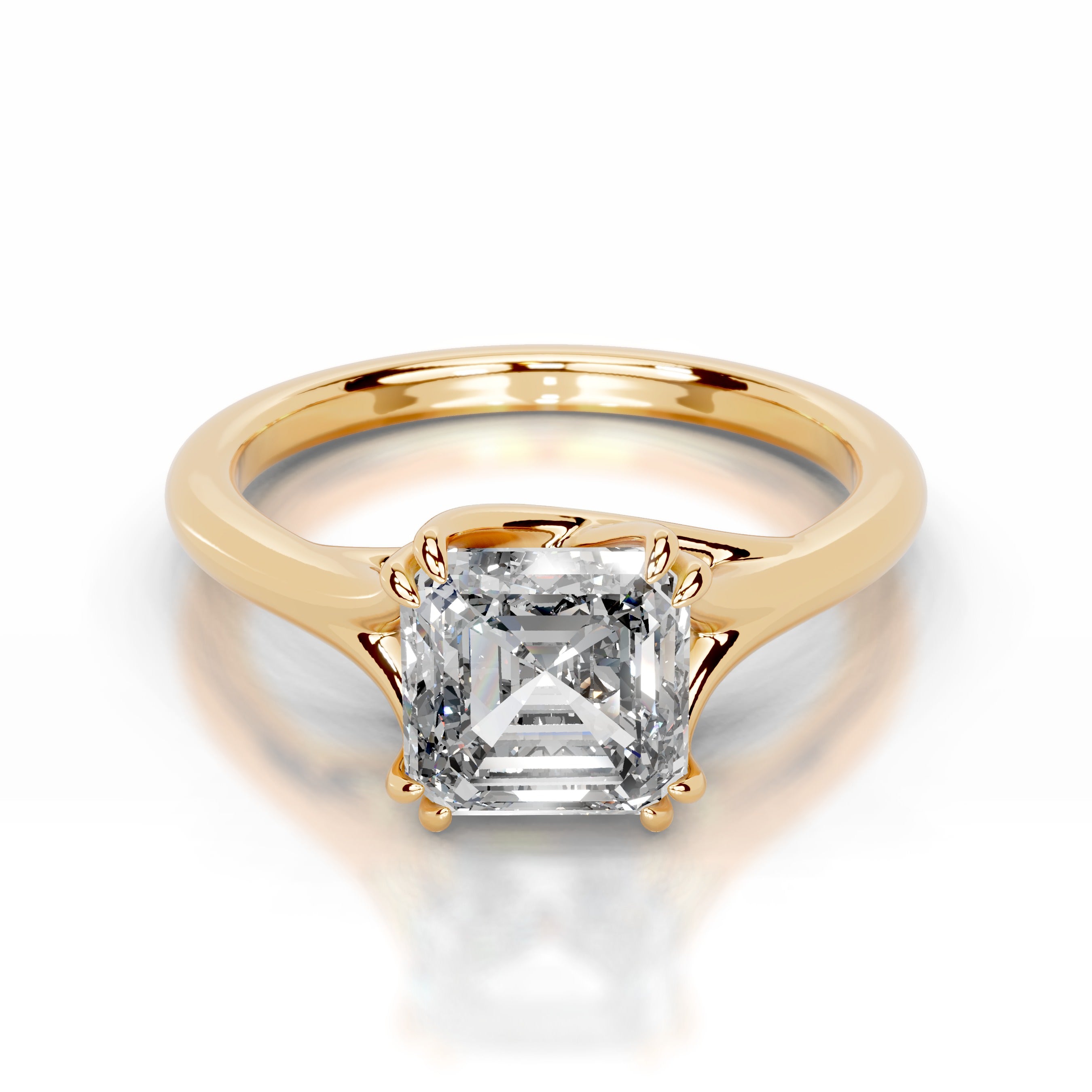 Ellie Lab Grown Diamond Ring - 18K Yellow Gold