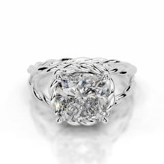 Yul Lab Grown Diamond Ring Square Cushion - Platinum