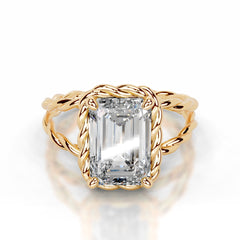 Yul Lab Grown Diamond Ring Emerald - 18K Yellow Gold