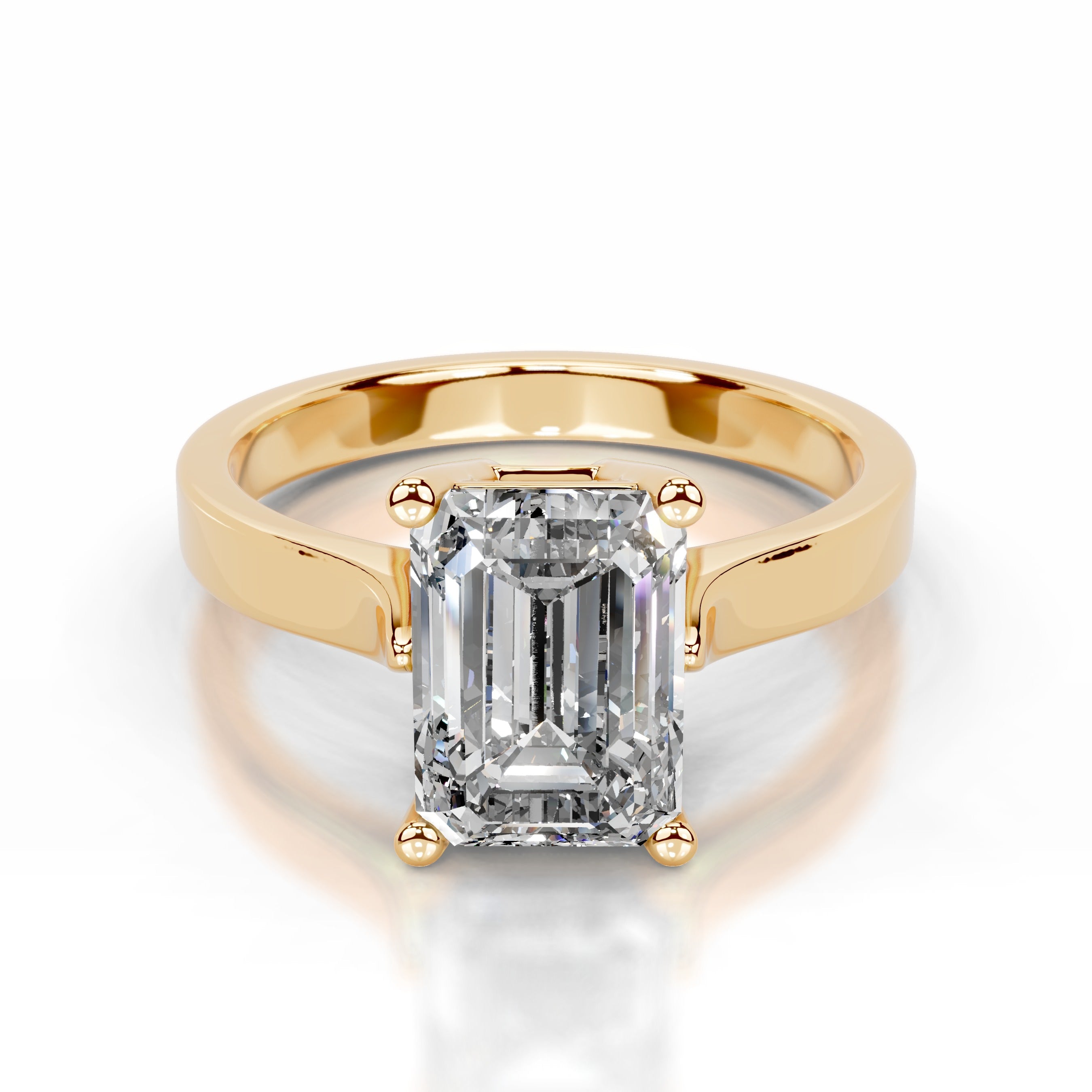 Daisy Lab Grown Diamond Ring - 18K Yellow Gold (RTS)