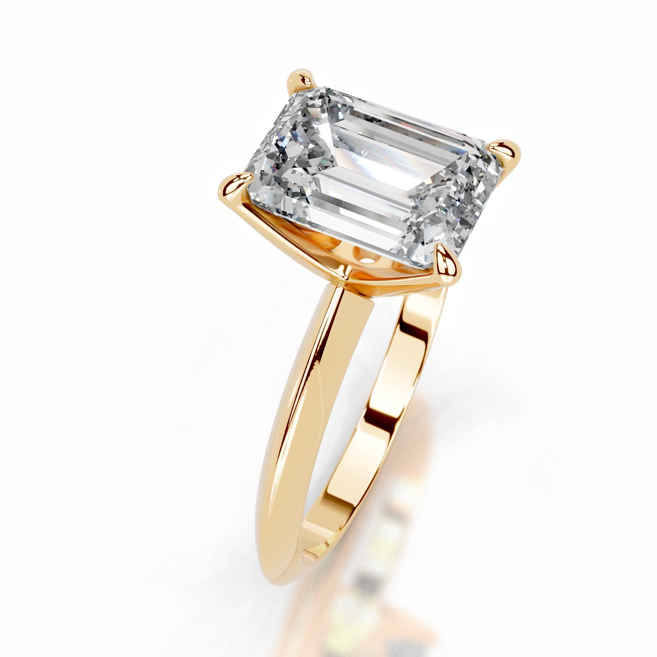 Evie Lab Grown Diamond Ring - 18K Yellow Gold (RTS)