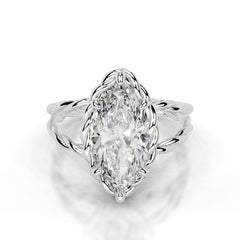 Yul Lab Grown Diamond Ring Marquise - Platinum