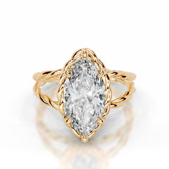 Yul Lab Grown Diamond Ring Marquise - 18K Yellow Gold