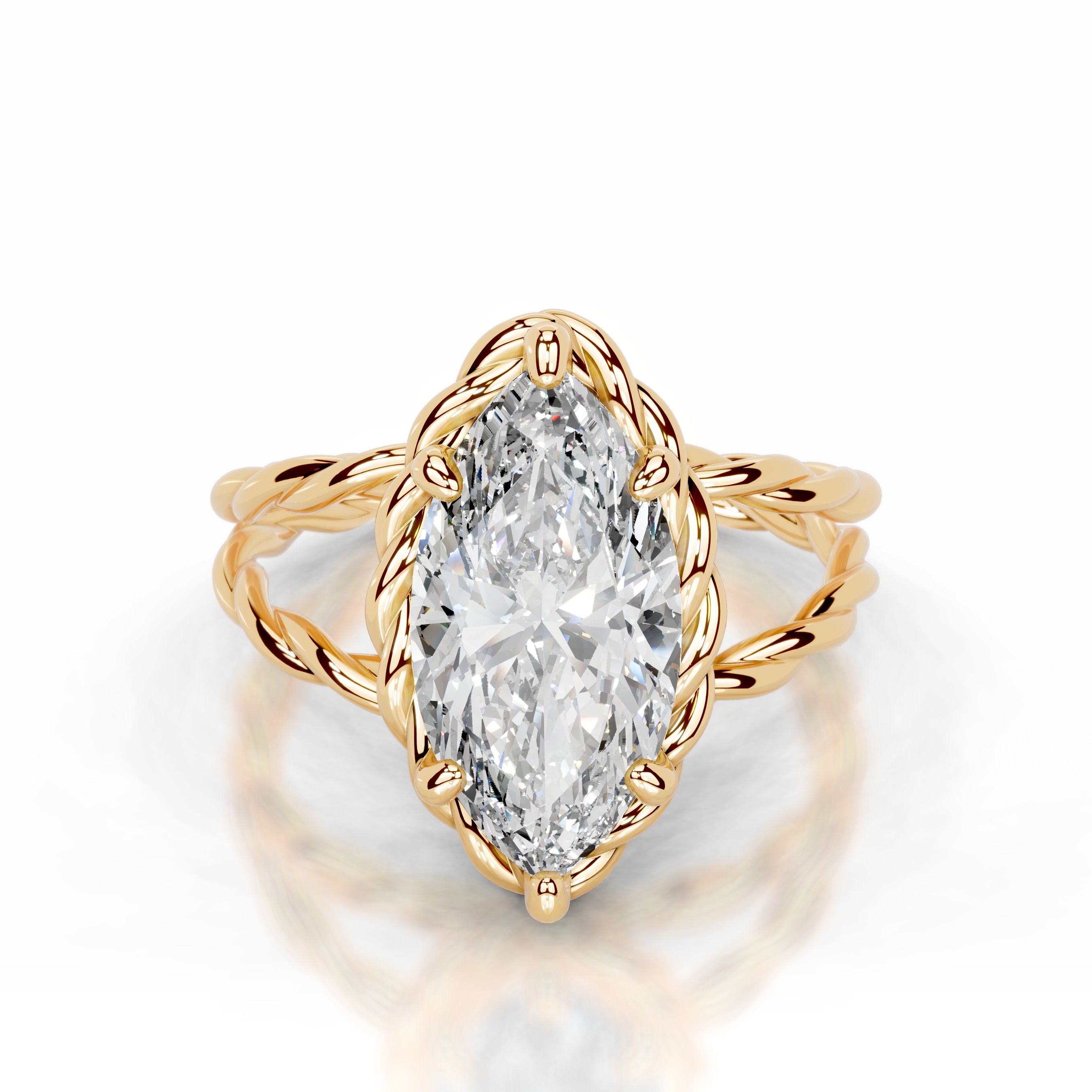 Yul Lab Grown Diamond Ring - 18K Yellow Gold