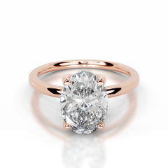 Phoenix Lab Grown Diamond Ring Oval - 14K Rose Gold