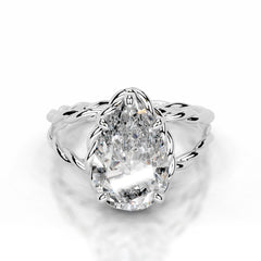 Yul Lab Grown Diamond Ring Pear - 18K White Gold