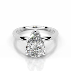 Phoenix Lab Grown Diamond Ring Pear - 14K White Gold