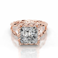 Yul Lab Grown Diamond Ring Princess - 14K Rose Gold