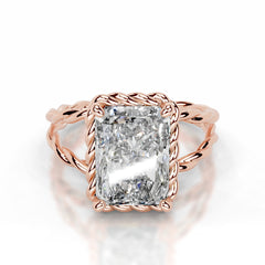 Yul Lab Grown Diamond Ring Elongated Radiant - 14K Rose Gold