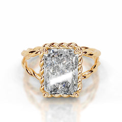 Yul Lab Grown Diamond Ring Elongated Radiant - 18K Yellow Gold