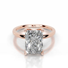 Phoenix Lab Grown Diamond Ring Elongated Radiant - 14K Rose Gold