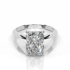 Evie Lab Grown Diamond Ring Elongated Radiant - Platinum