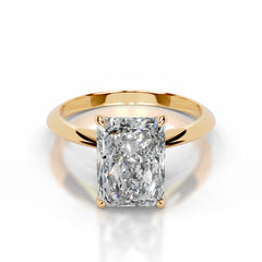 Evie Lab Grown Diamond Ring Elongated Radiant - 18K Yellow Gold