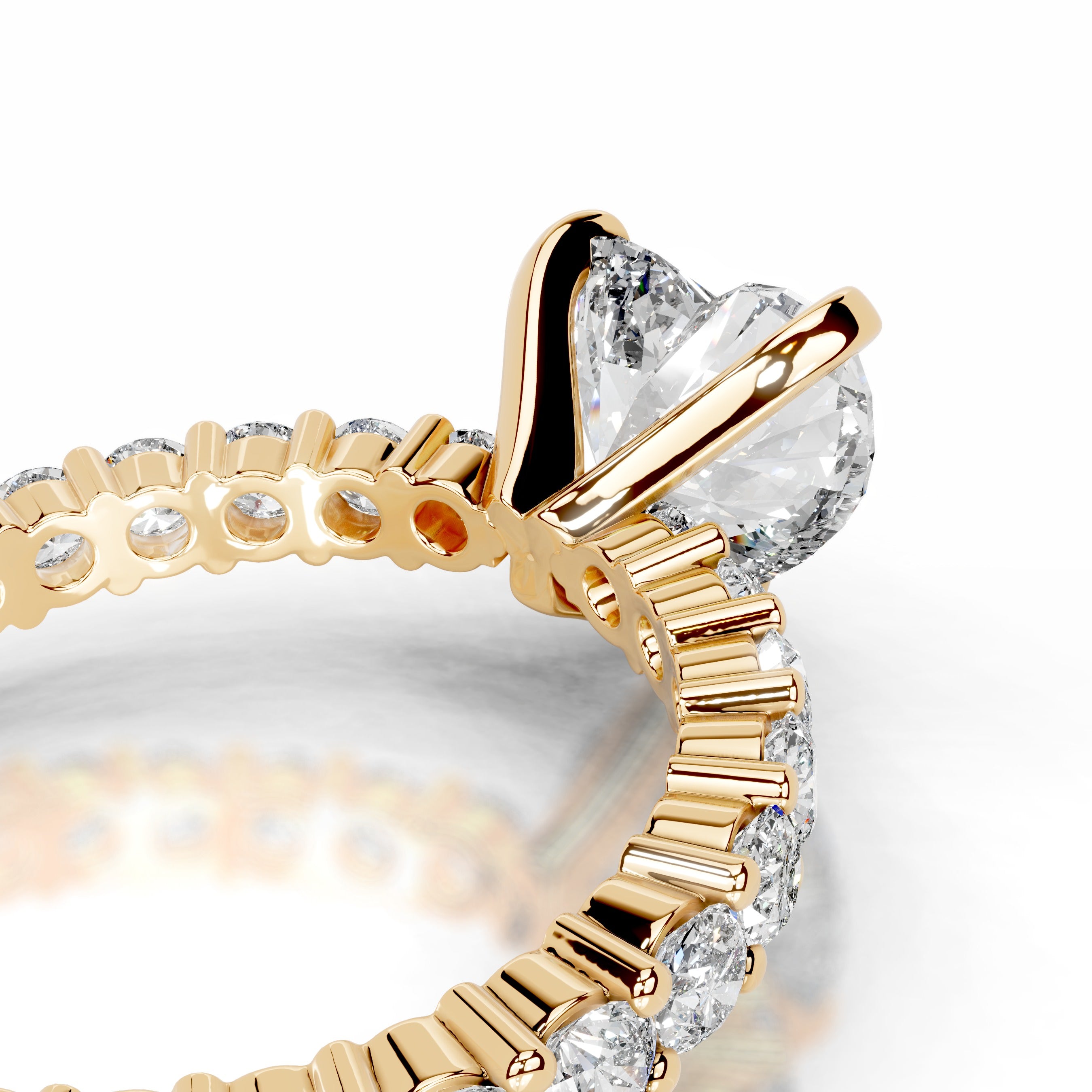 Jenna Lab Grown Diamond Ring - 18K Yellow Gold