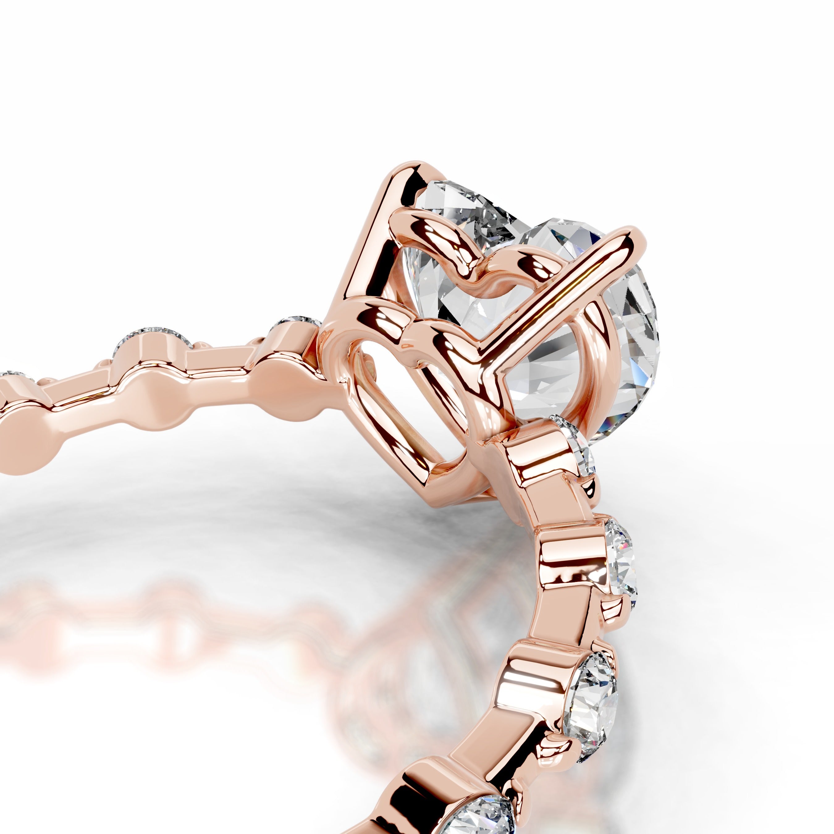 Bell Lab Grown Diamond Ring - 14K Rose Gold