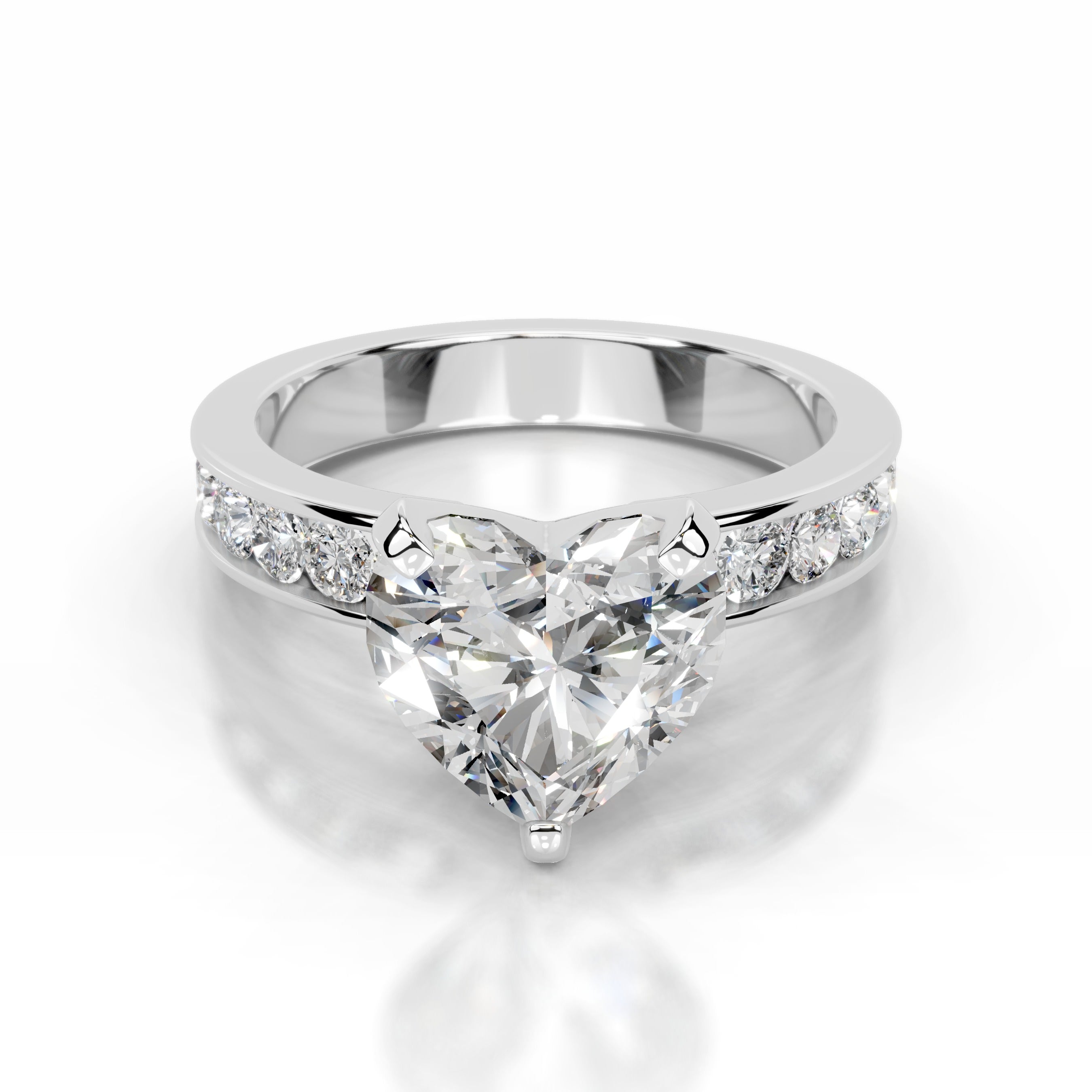 Giselle Lab Grown Diamond Ring - 14K White Gold