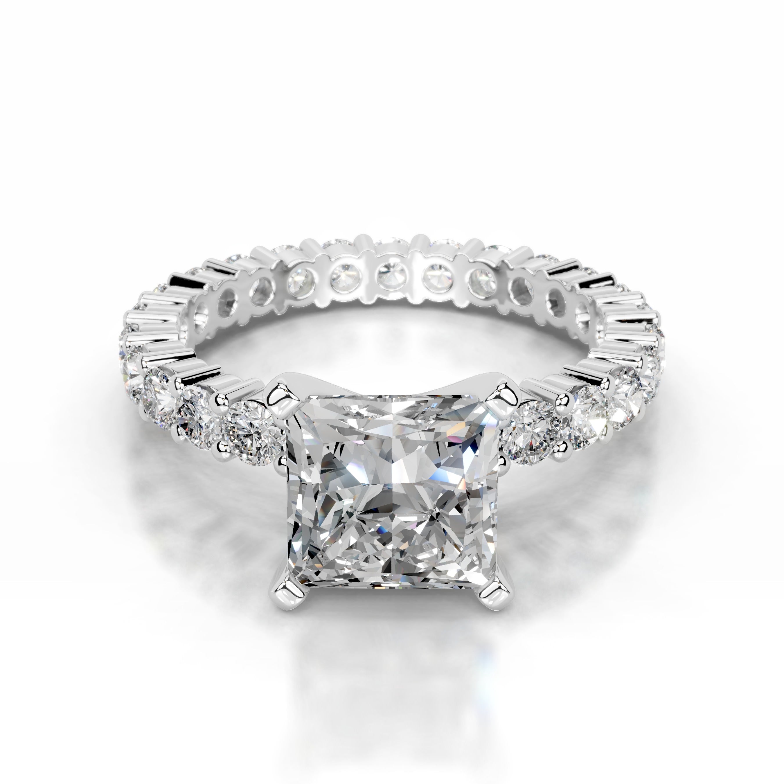 Jenna Lab Grown Diamond Ring - 18K White Gold