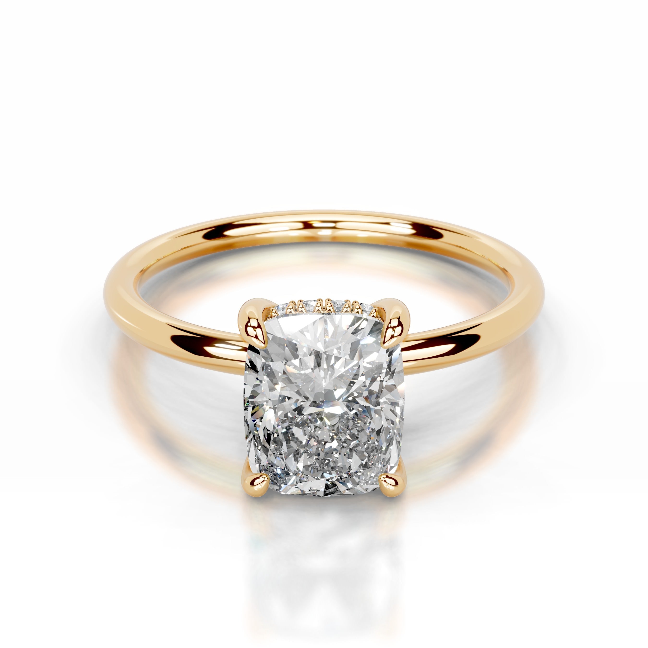 Willow Lab Grown Diamond Ring - 18K Yellow Gold (RTS)