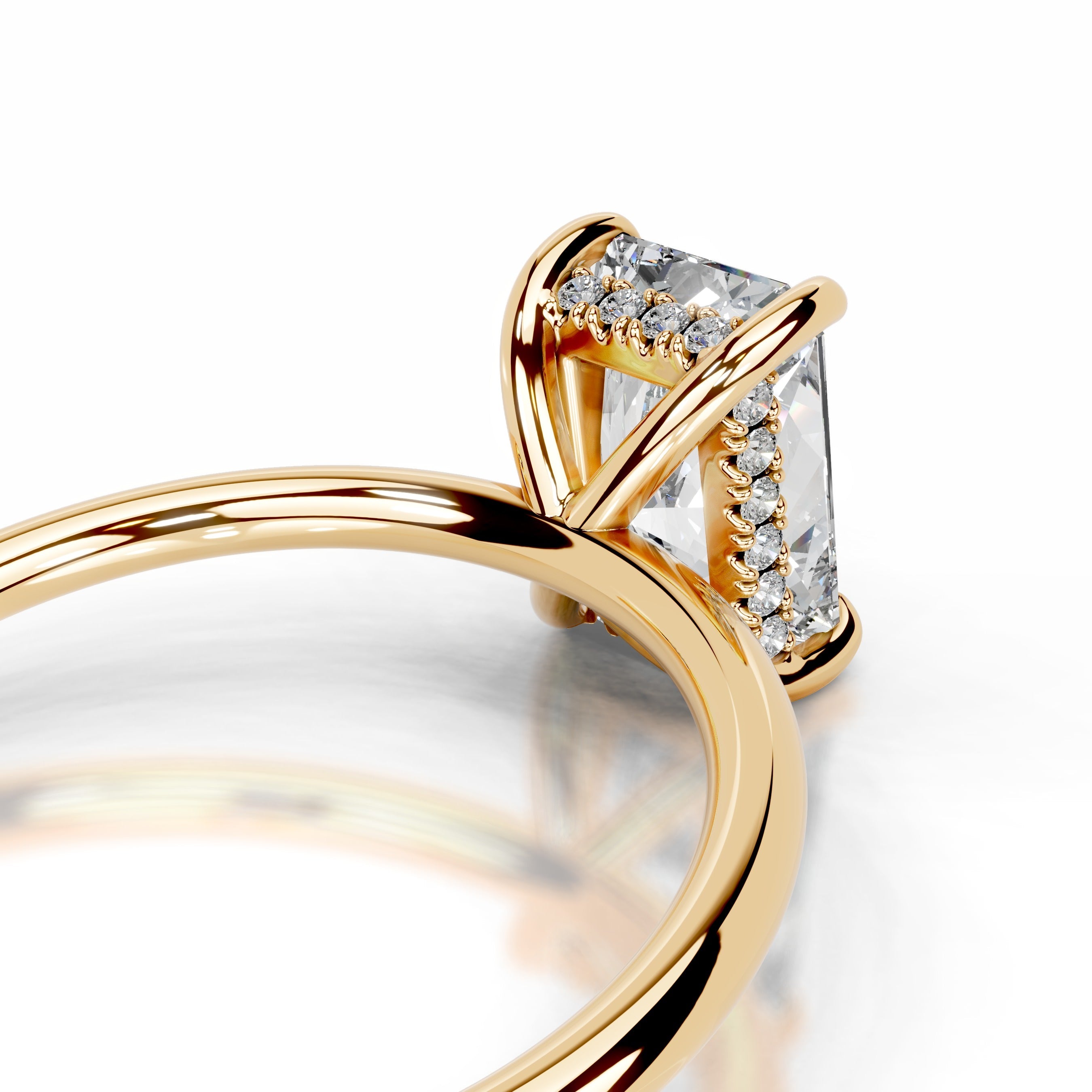 Willow Lab Grown Diamond Ring - 18K Yellow Gold (RTS)