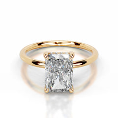 Willow Lab Grown Diamond Ring Elongated Radiant - 18K Yellow Gold