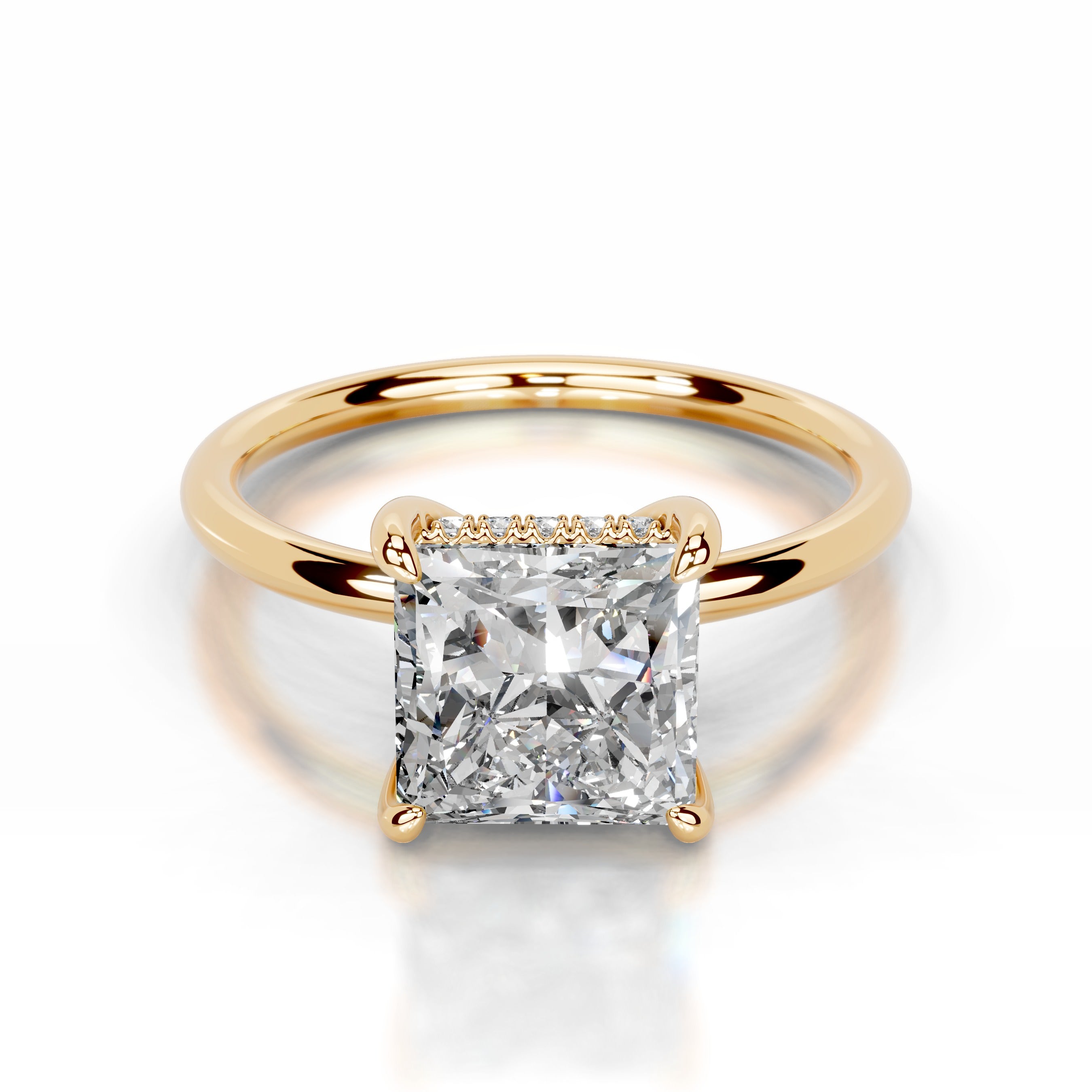 Willow Lab Grown Diamond Ring - 18K Yellow Gold