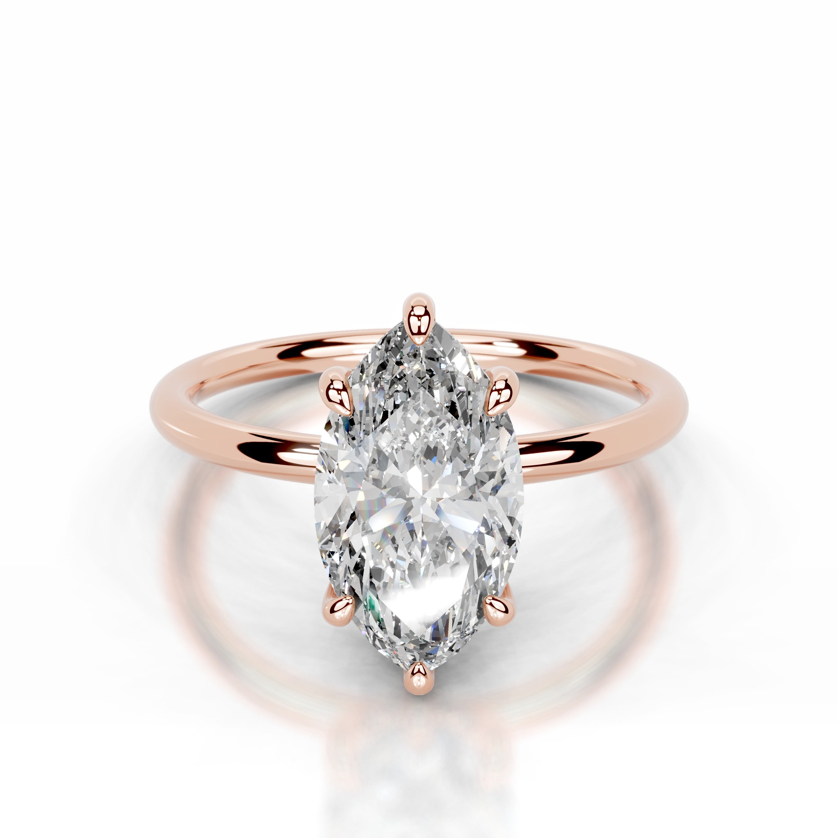 Willow Lab Grown Diamond Ring - 14K Rose Gold