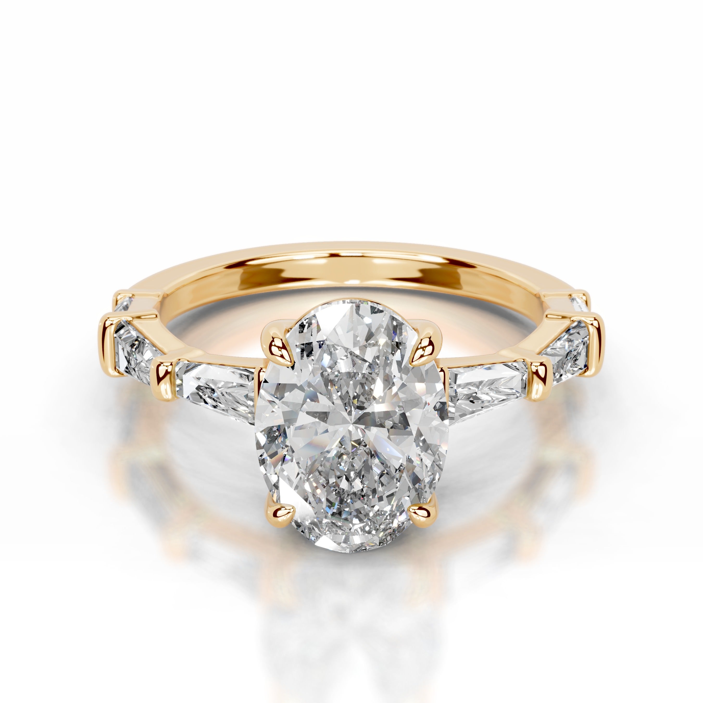 Nidia Lab Grown Diamond Ring - 18K Yellow Gold