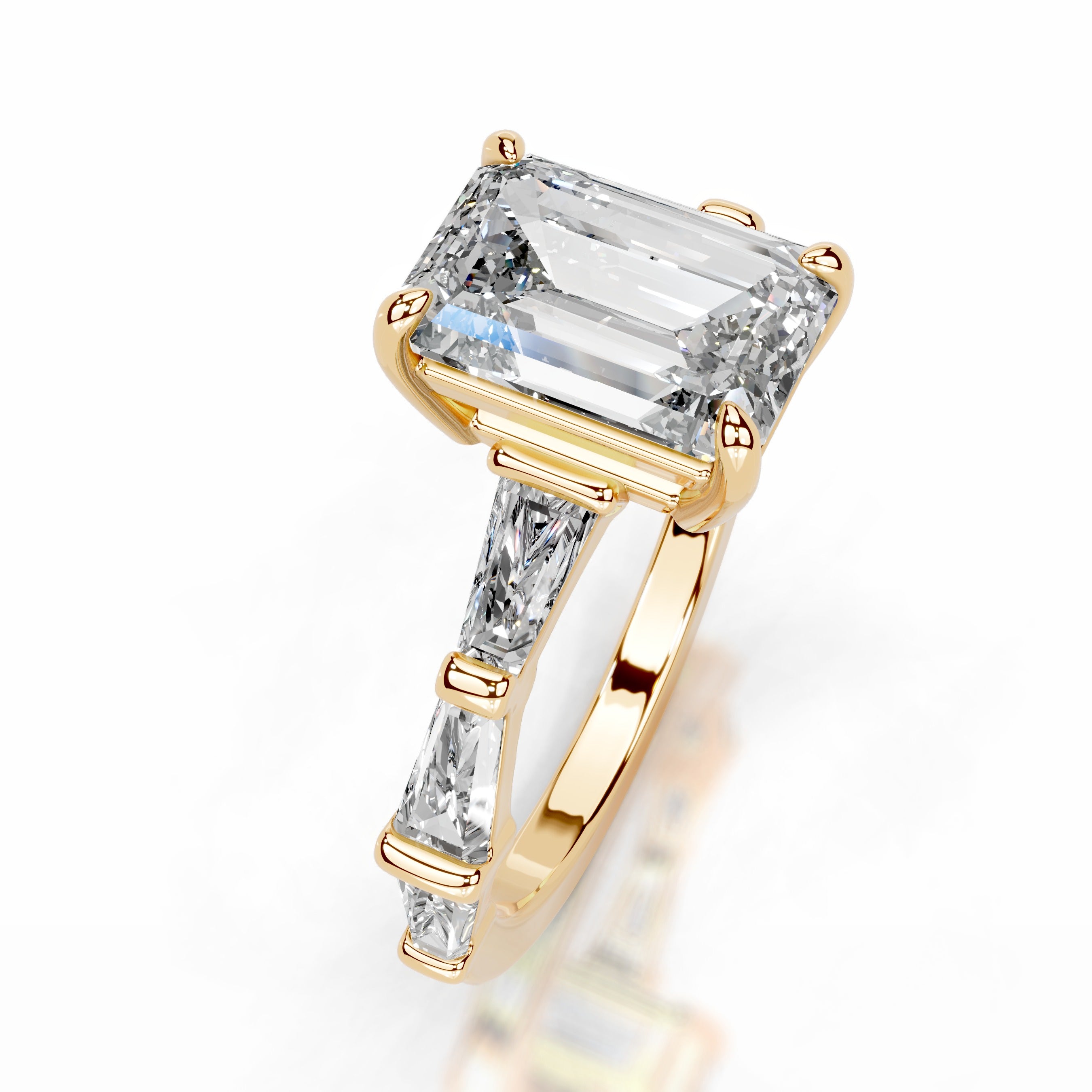 Nidia Lab Grown Diamond Ring - 18K Yellow Gold