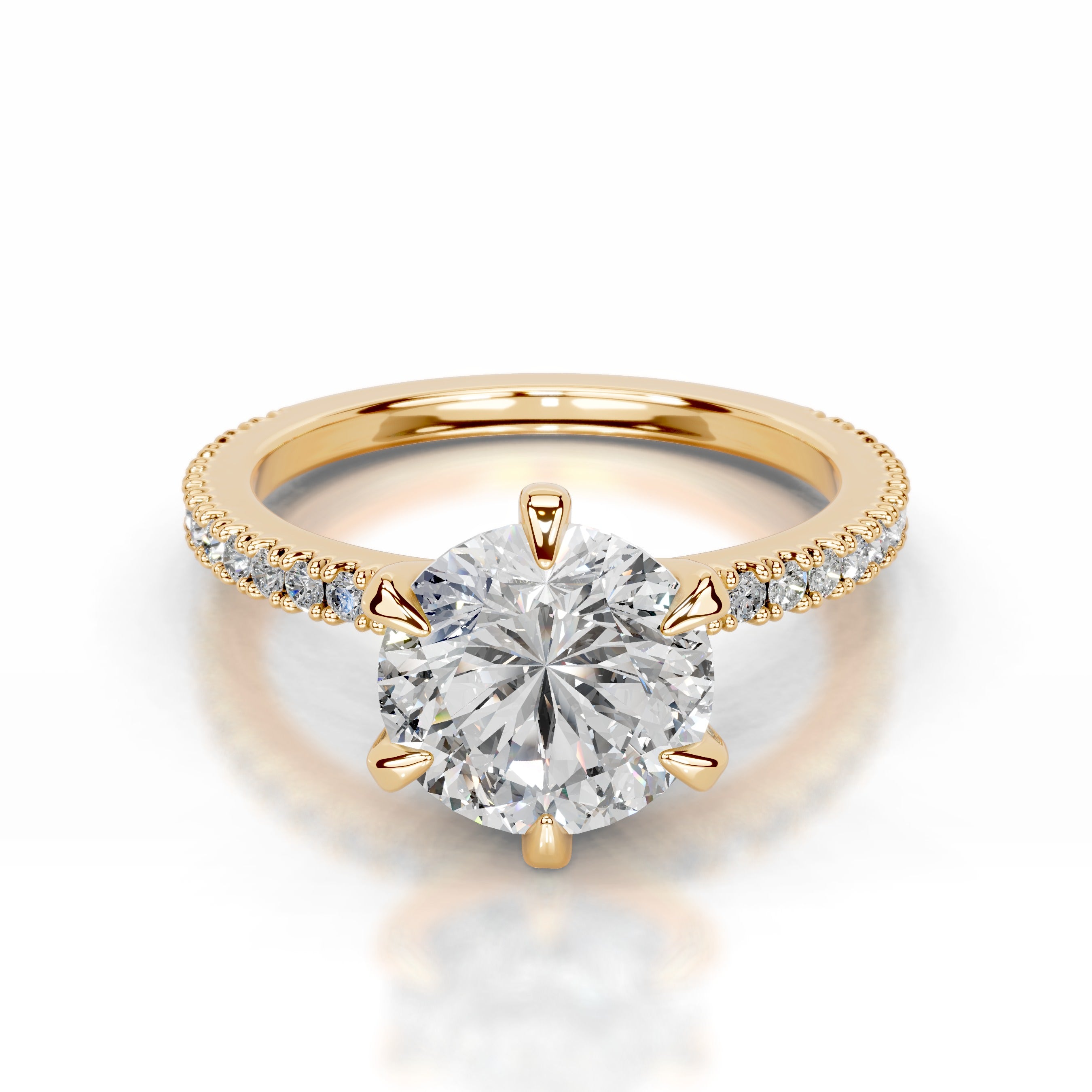 Luisana Lab Grown Diamond Ring - 18K Yellow Gold