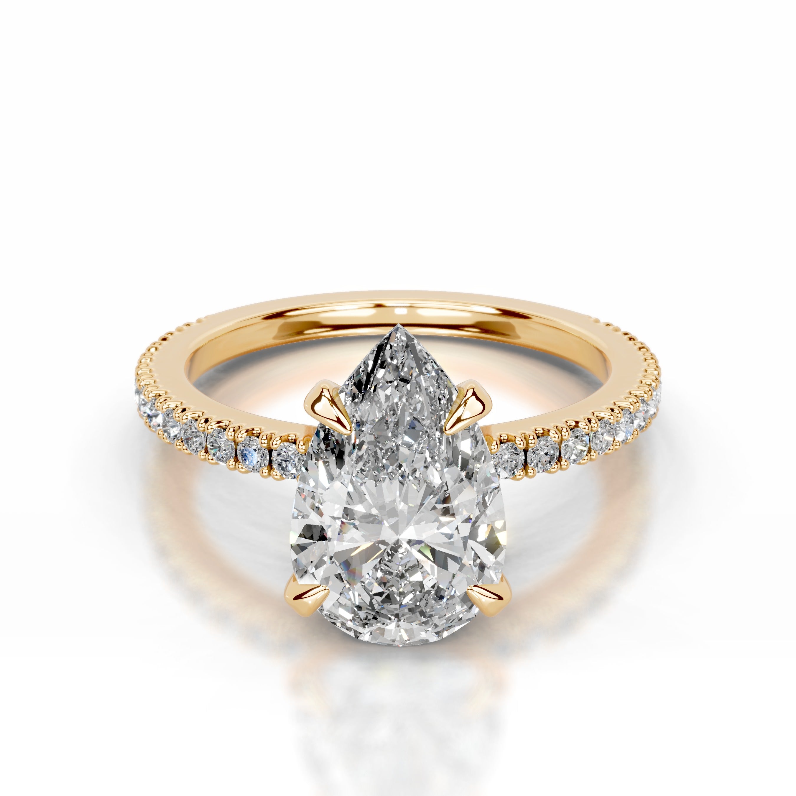 Luisana Lab Grown Diamond Ring - 18K Yellow Gold