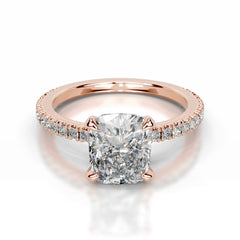 Luisana Lab Grown Diamond Ring Elongated Cushion - 14K Rose Gold
