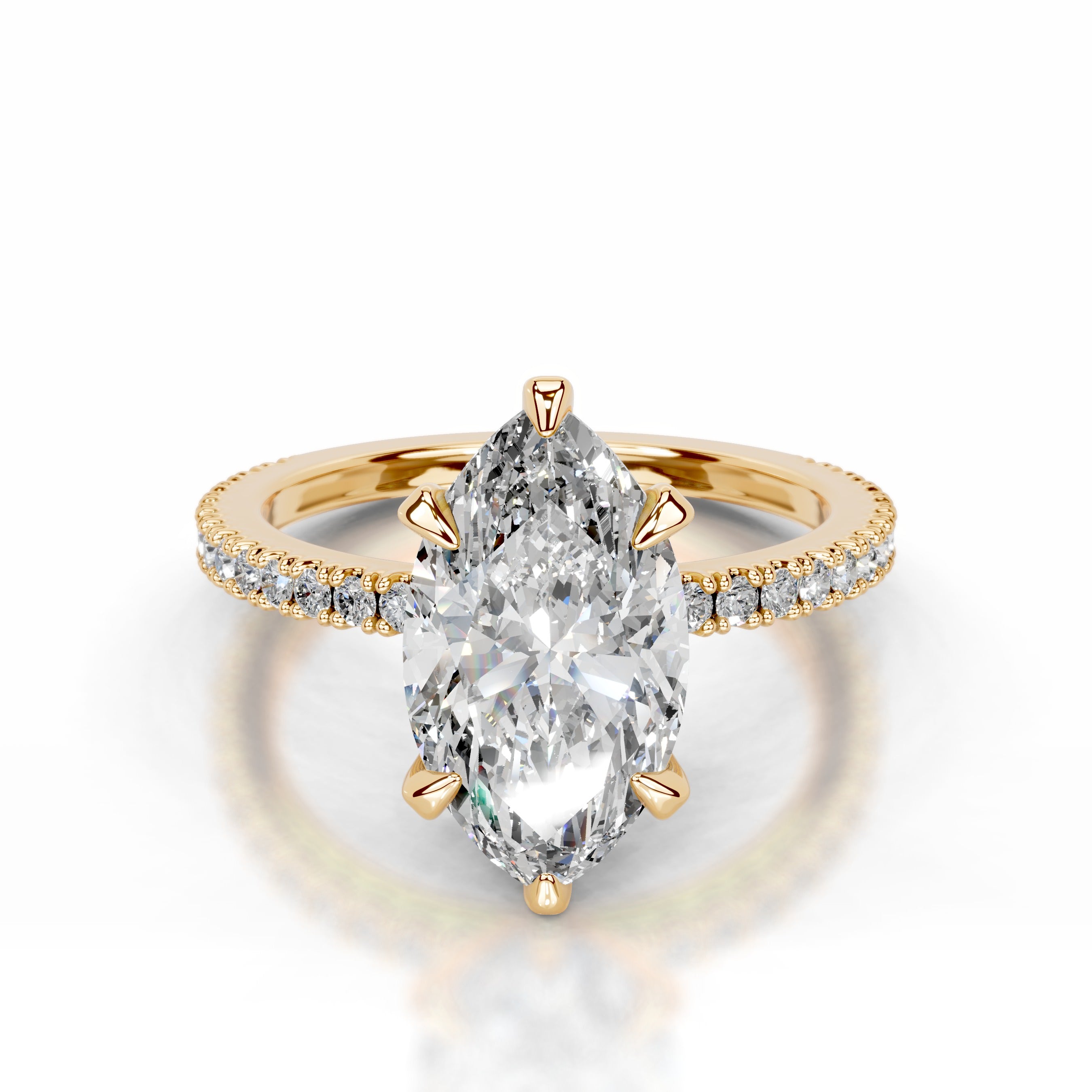 Luisana Lab Grown Diamond Ring - 18K Yellow Gold