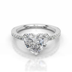 Luisana Lab Grown Diamond Ring Heart - Platinum