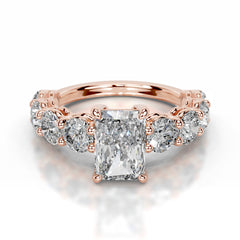 Odin Lab Grown Diamond Ring Elongated Radiant - 14K Rose Gold