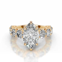 Odin Lab Grown Diamond Ring Marquise - 18K Yellow Gold