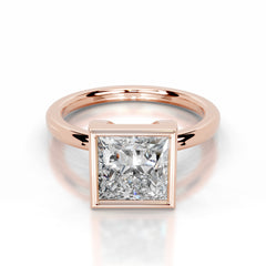 Dima Lab Grown Diamond Ring Princess - 14K Rose Gold