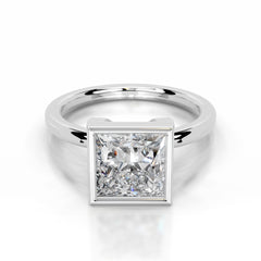 Dima Lab Grown Diamond Ring Princess - 18K White Gold