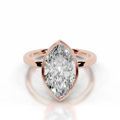 Dima Lab Grown Diamond Ring Marquise - 14K Rose Gold