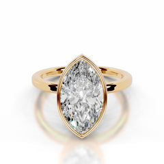Dima Lab Grown Diamond Ring Marquise - 18K Yellow Gold