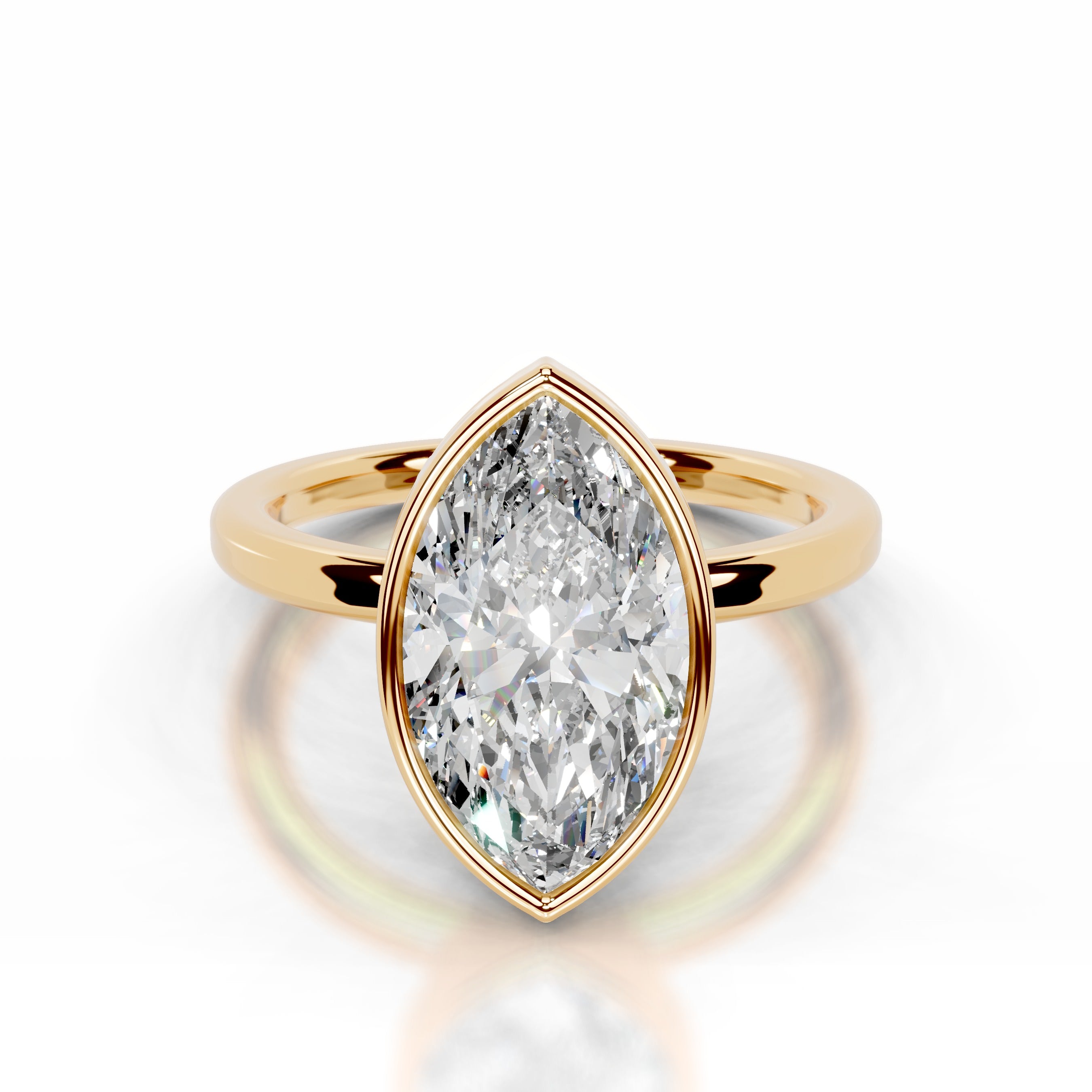 Dima  Lab Grown Diamond Ring - 18K Yellow Gold