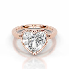 Dima Lab Grown Diamond Ring Heart - 14K Rose Gold