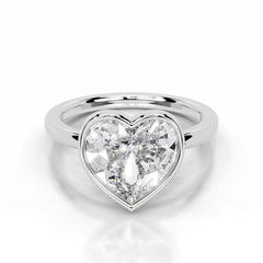 Dima Lab Grown Diamond Ring Heart - 14K White Gold