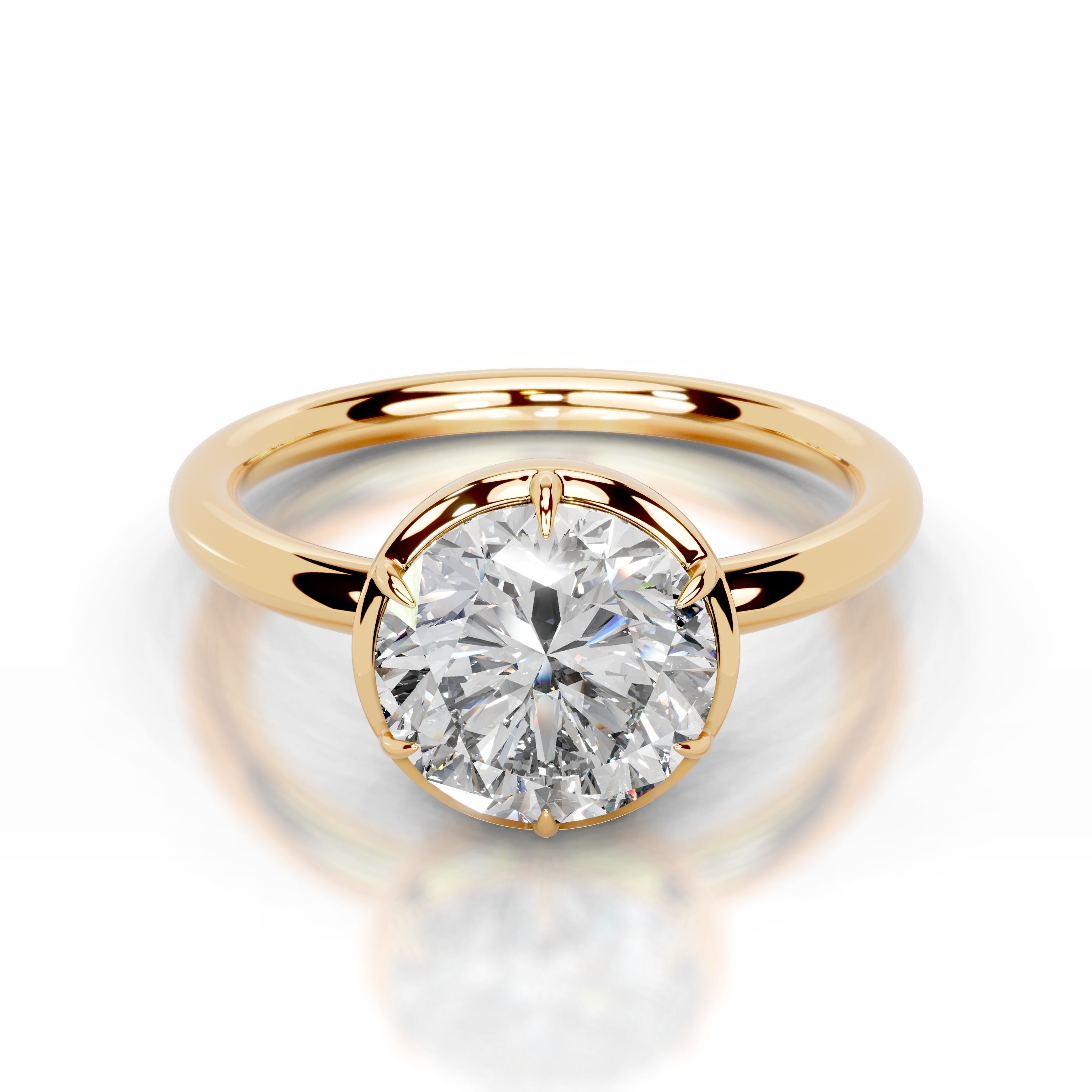 Narcisa  Lab Grown Diamond Ring - 18K Yellow Gold