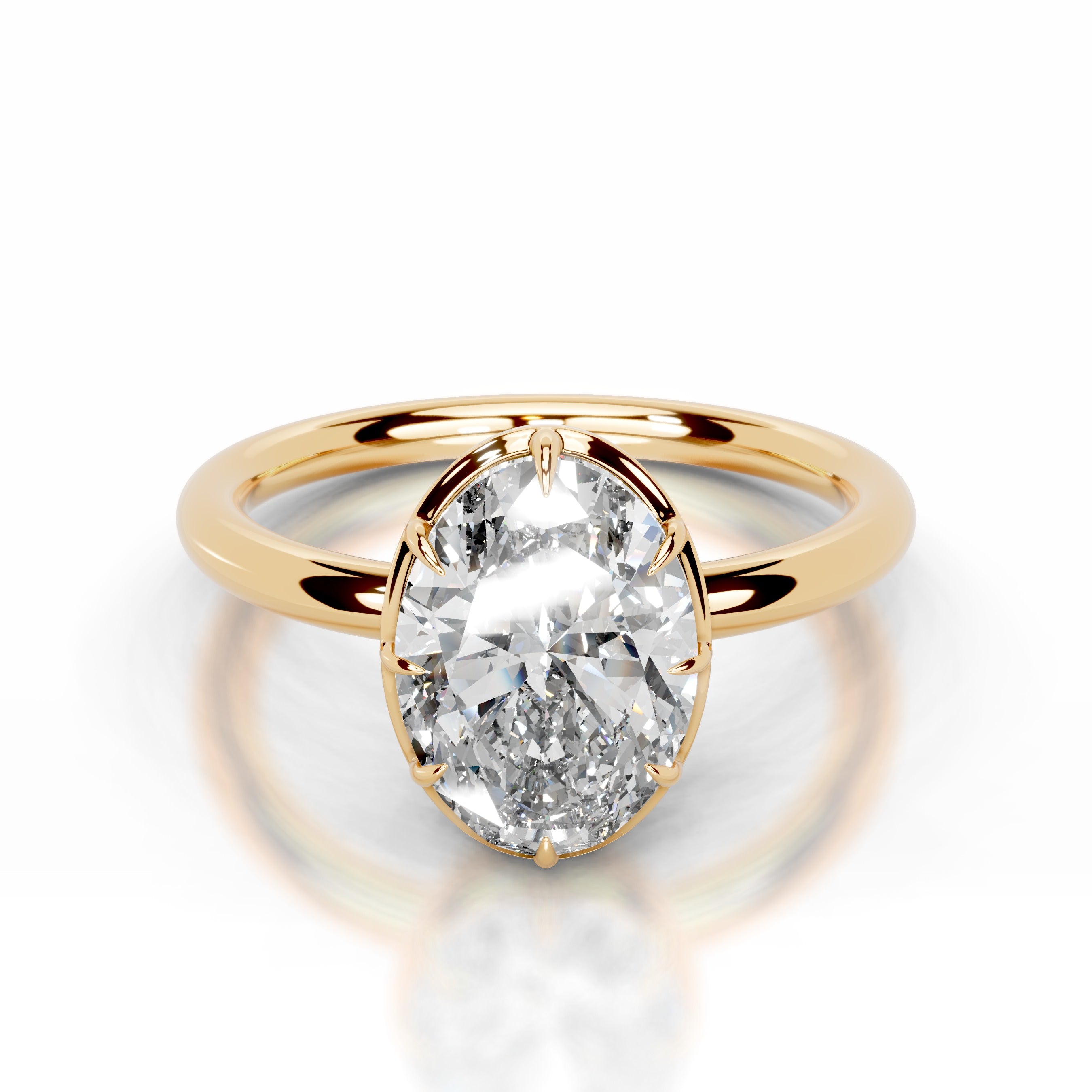 Narcisa  Lab Grown Diamond Ring - 18K Yellow Gold