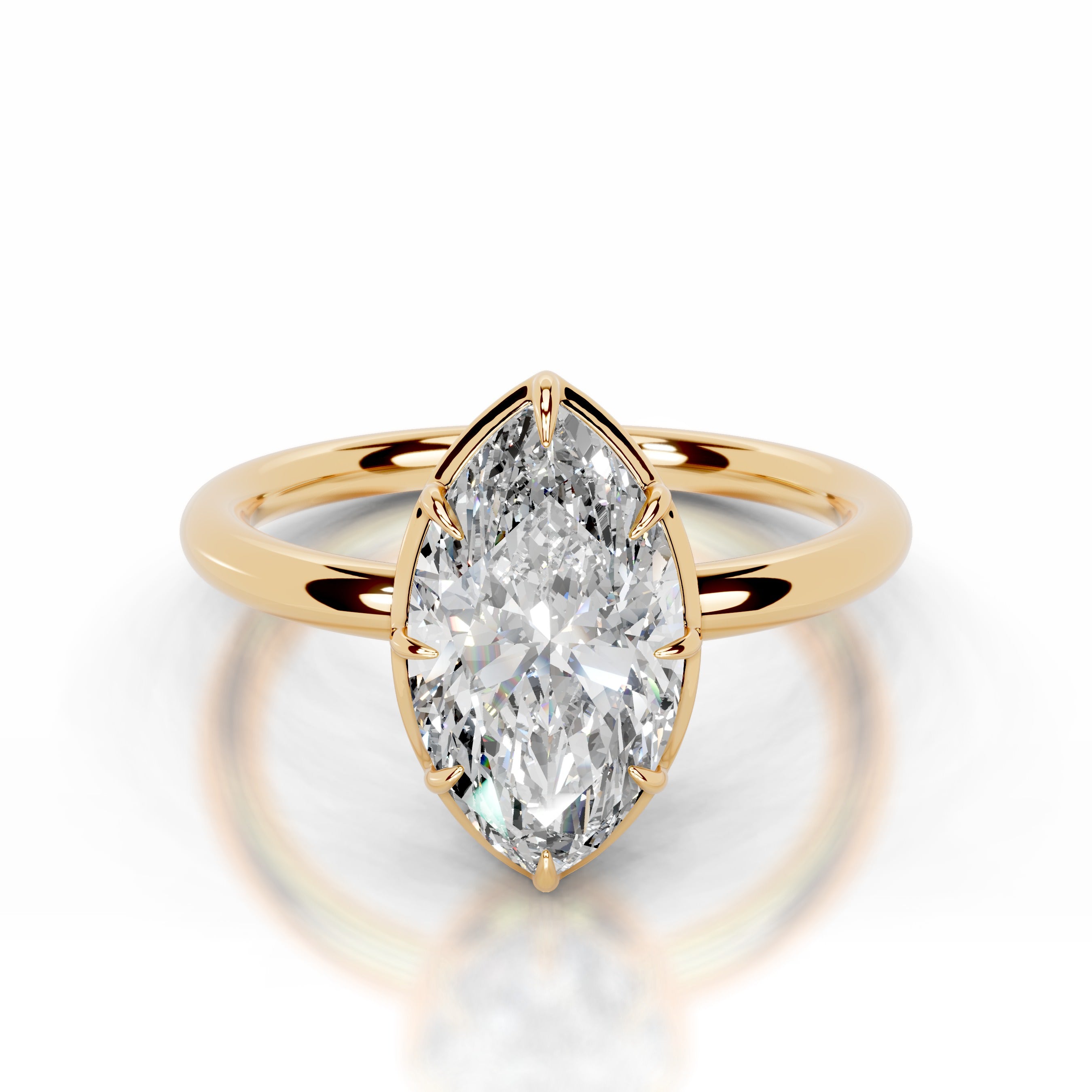 Narcisa Lab Grown Diamond Ring - 18K Yellow Gold