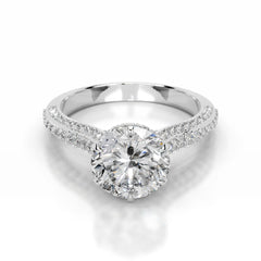 Joana Lab Grown Diamond Ring Round - Platinum