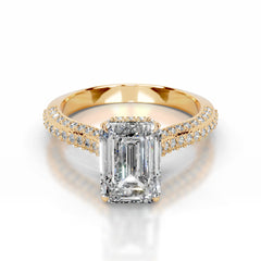 Joana Lab Grown Diamond Ring Emerald - 18K Yellow Gold